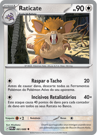 Raticate (061/088) - Normal - Equilíbrio Perfeito