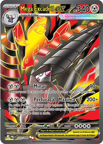 Mega Excadrill EX (103/084) - Normal - Escuridão Absoluta