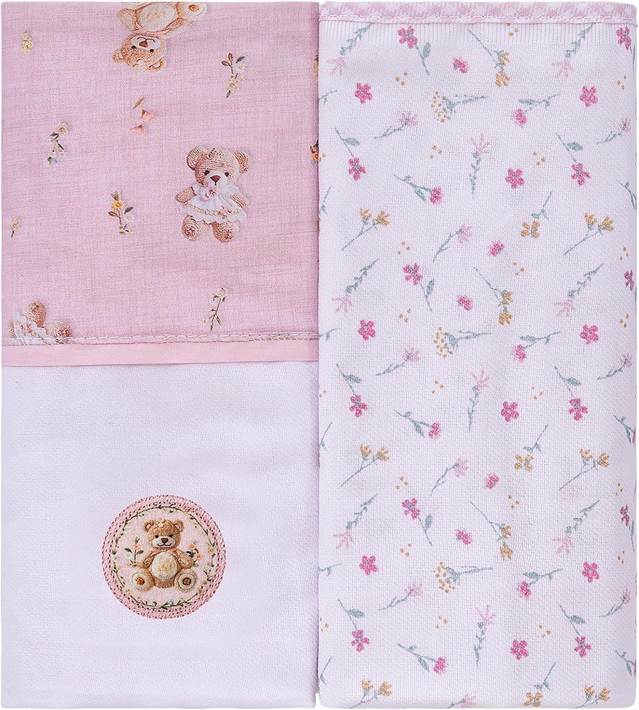 Mantas Flaneladas Ursa Rosa