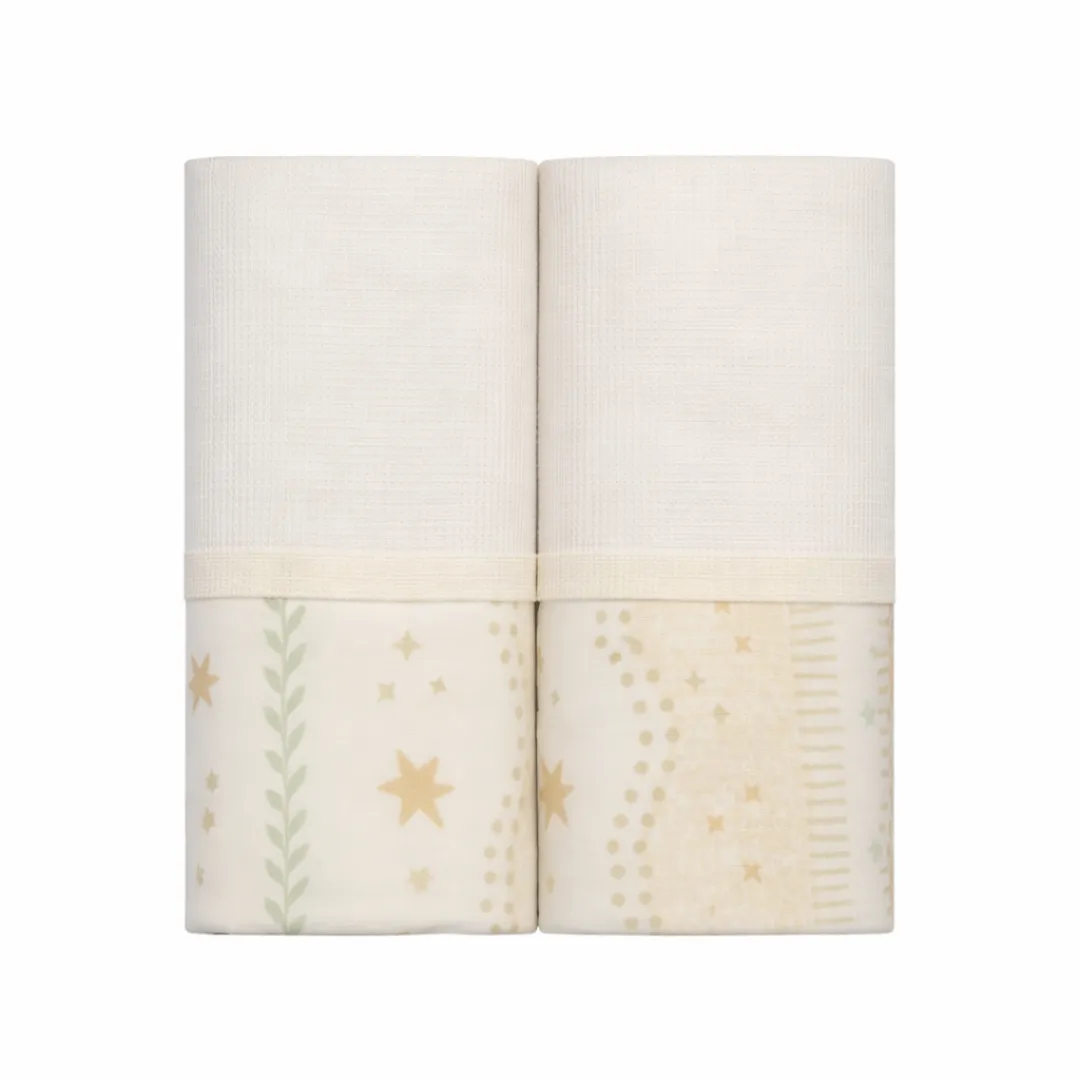 Kit Fralda com Bainha + Paninho de Boca Estrelinha