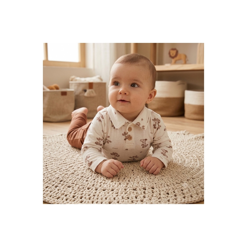 Conjunto Suedine Menino Gola Polo Tam P