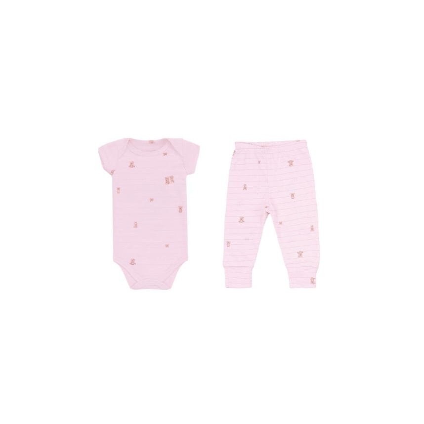 Conjunto Estampado Suedine Menina Ursinhos Tam M