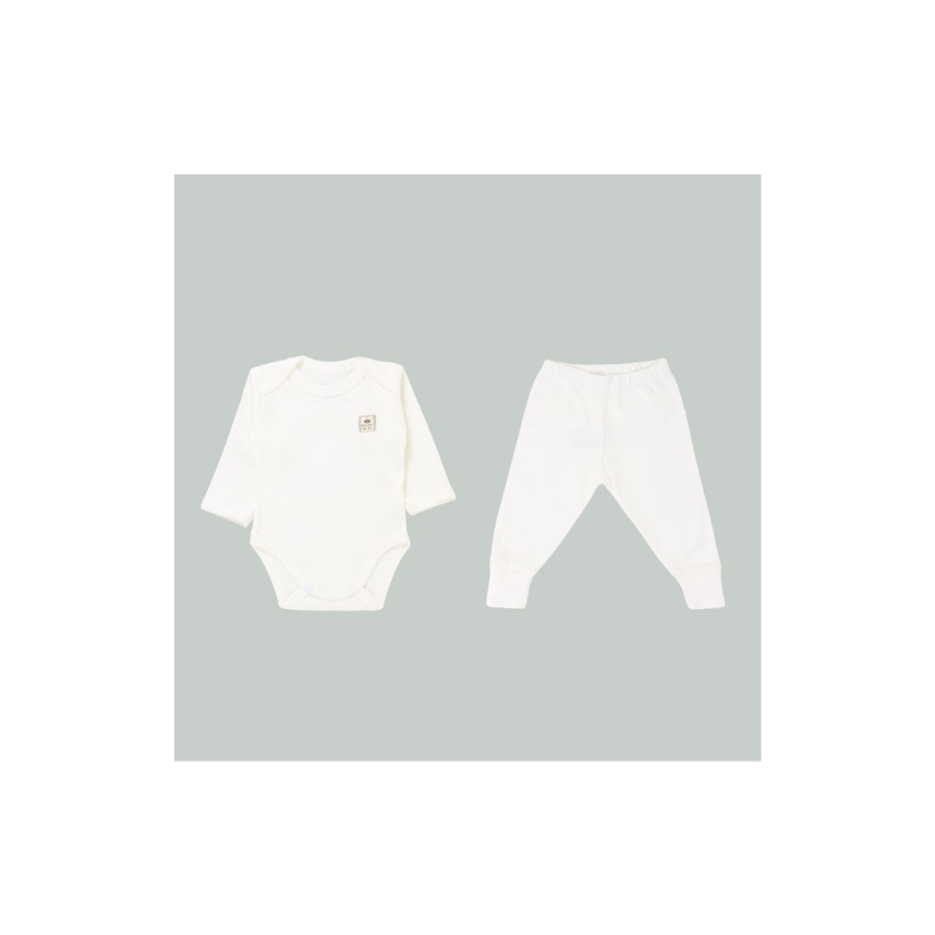 Conjunto Liso Algodão Pima Off White Tam M