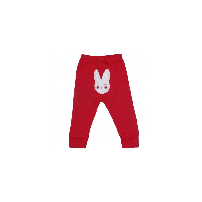Conjunto com Bordado Suedine Menina Coelha Vermelha Tam G
