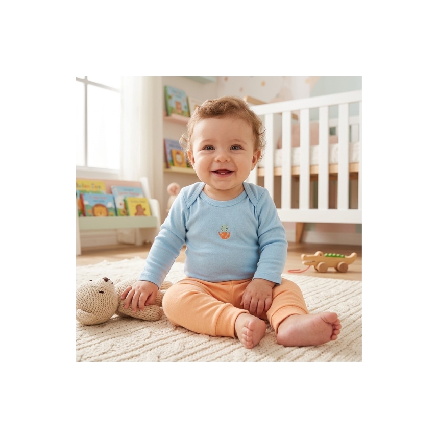 Conjunto com Bordado Suedine Menino Dino Tam G