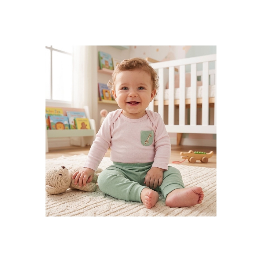 Conjunto Suedine Menino Girafa Tam G