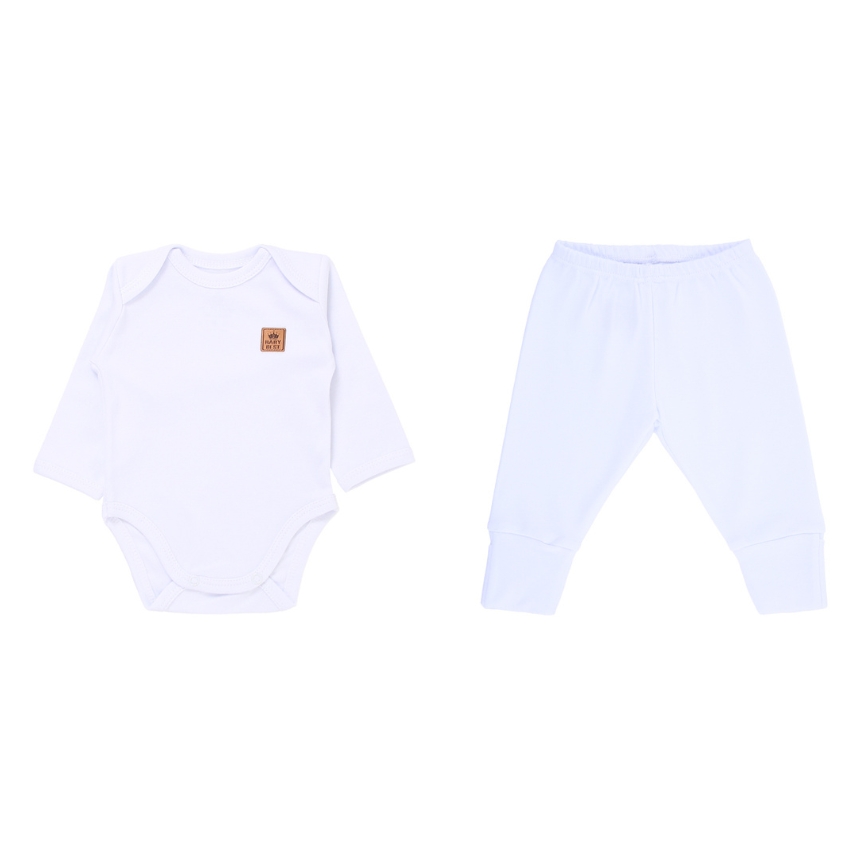 Conjunto Liso Algodão Pima Branco Tam G