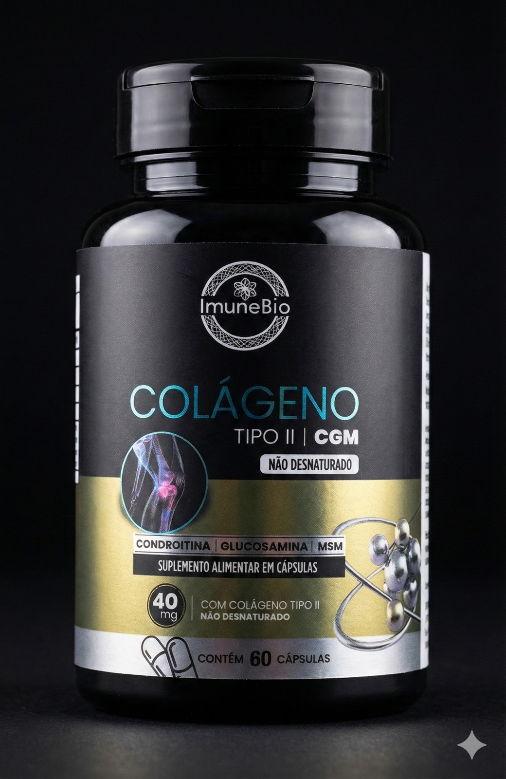 KIT 1 Ômega 3 A-Z - 20 Vitaminas e Minerais + EPA DHA + 1 Colágeno Tipo 2 + CGM