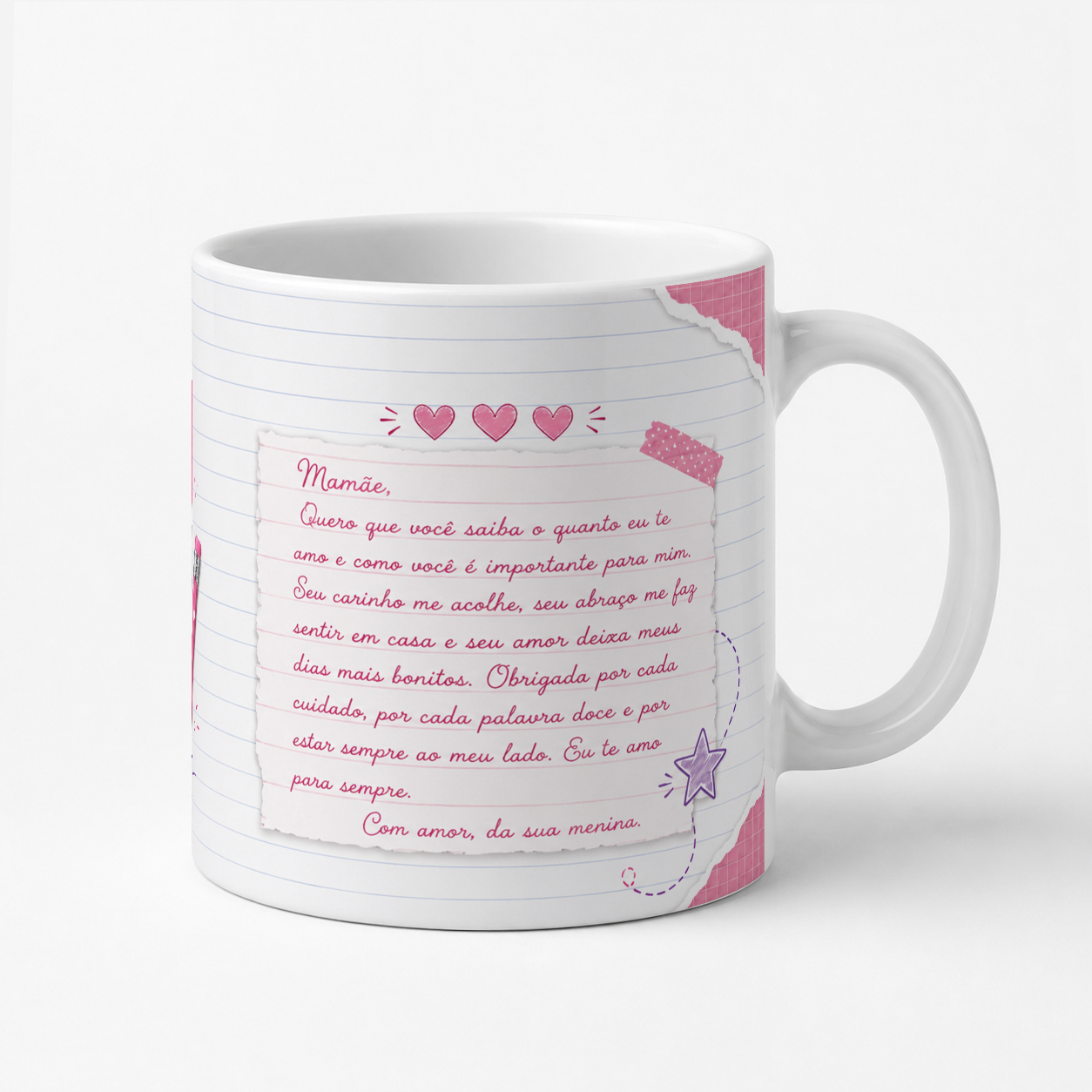 Caneca Dia das Mães – Mãe de Menina