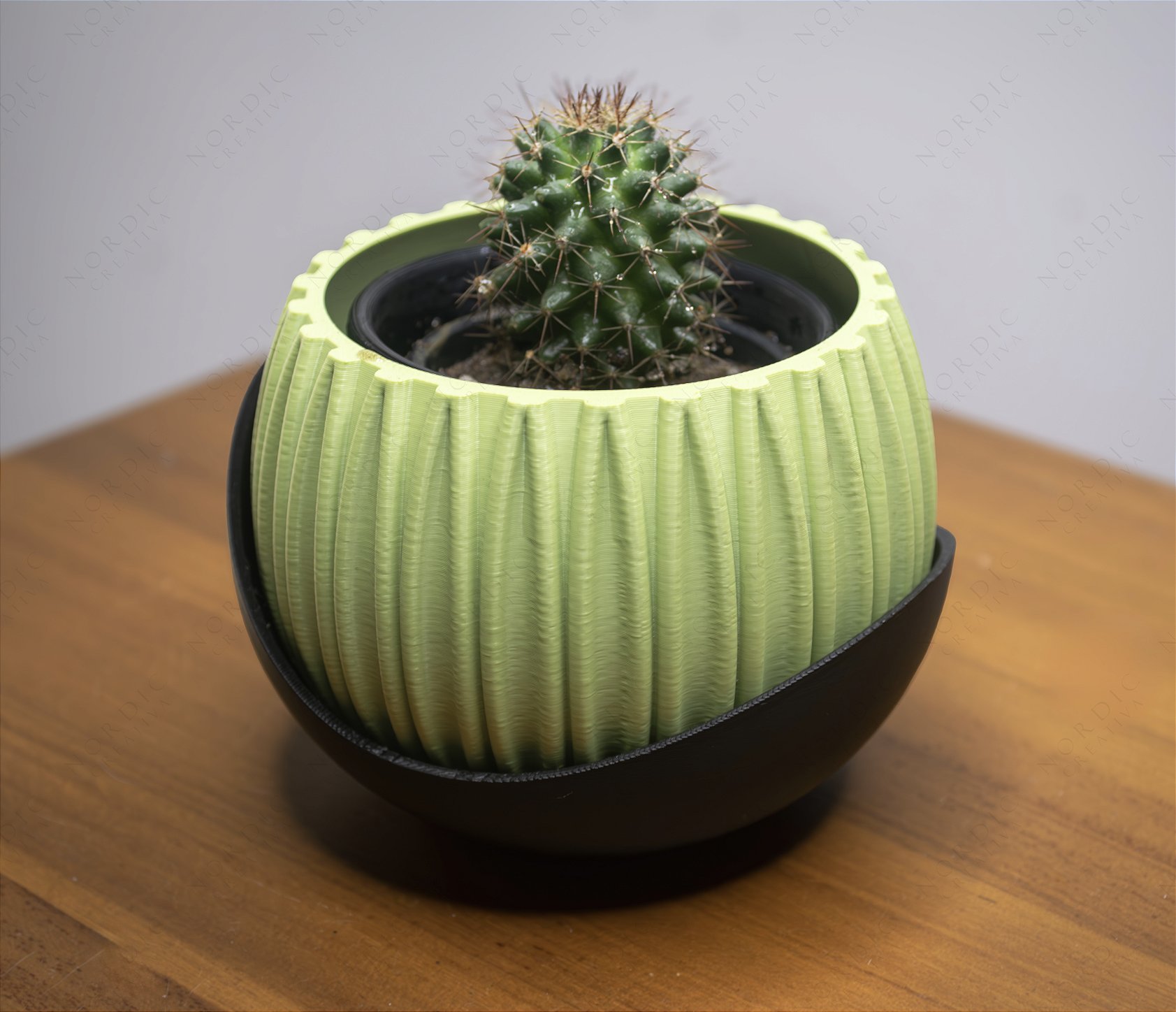 Vaso de planta com base