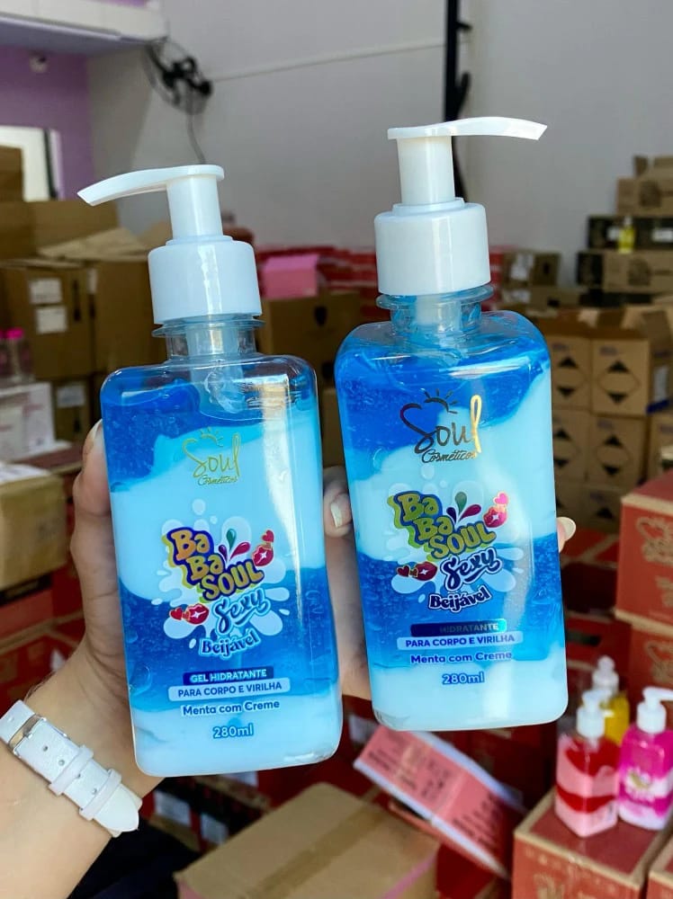 Gel Hidratante Baba Soul Menta com Creme