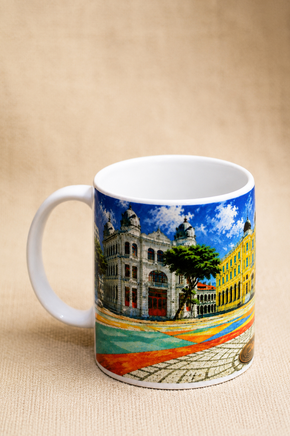 Caneca Recife Antigo 330 ml em Cerâmica
