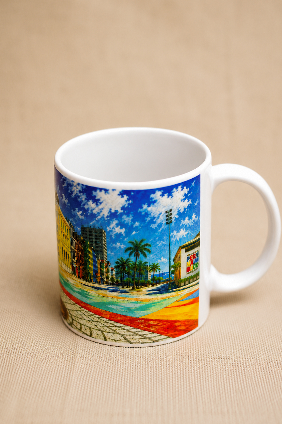 Caneca Recife Antigo 330 ml em Cerâmica