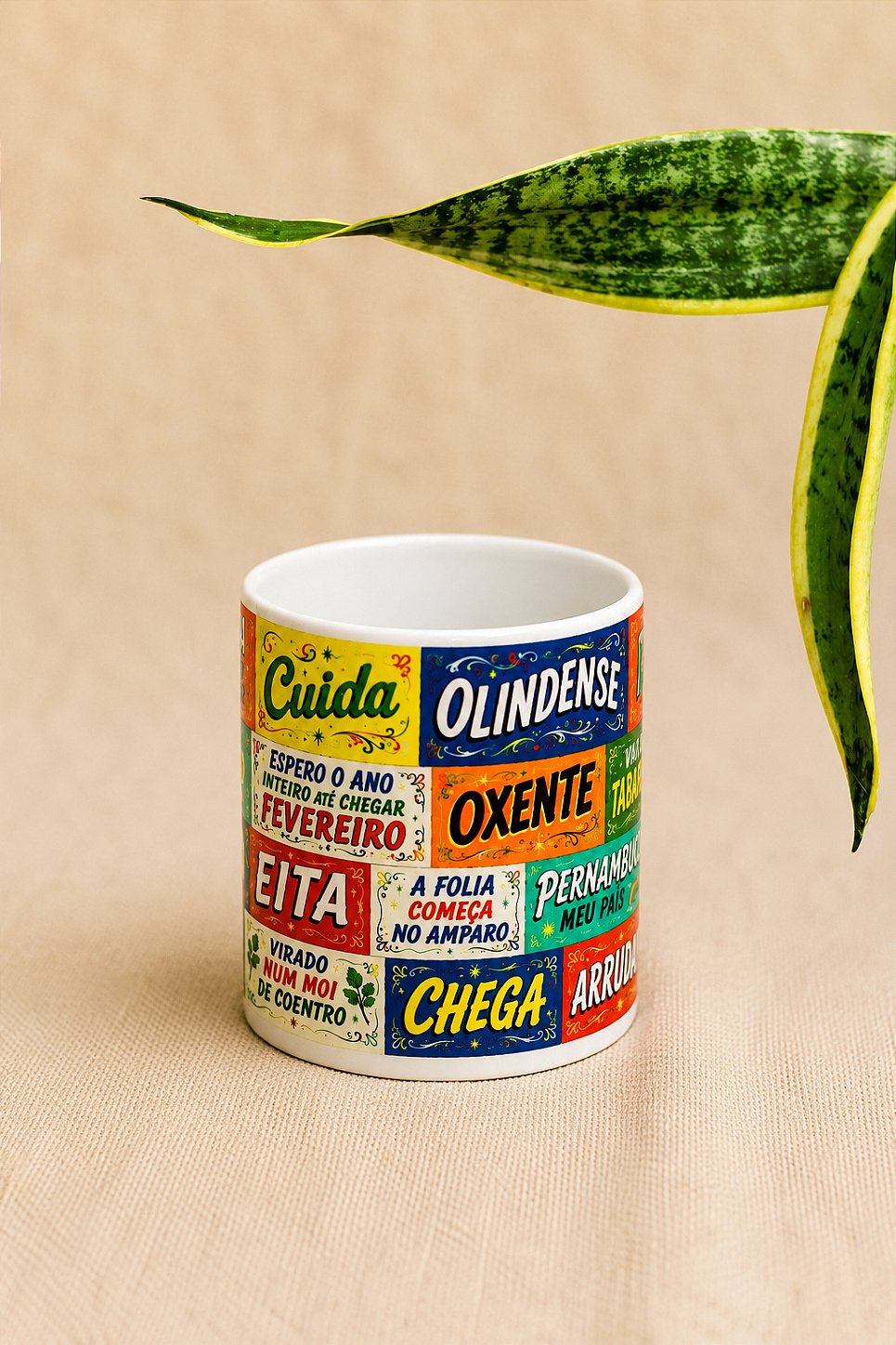 Caneca Expressões Pernambucanas 330 ml Cerâmica