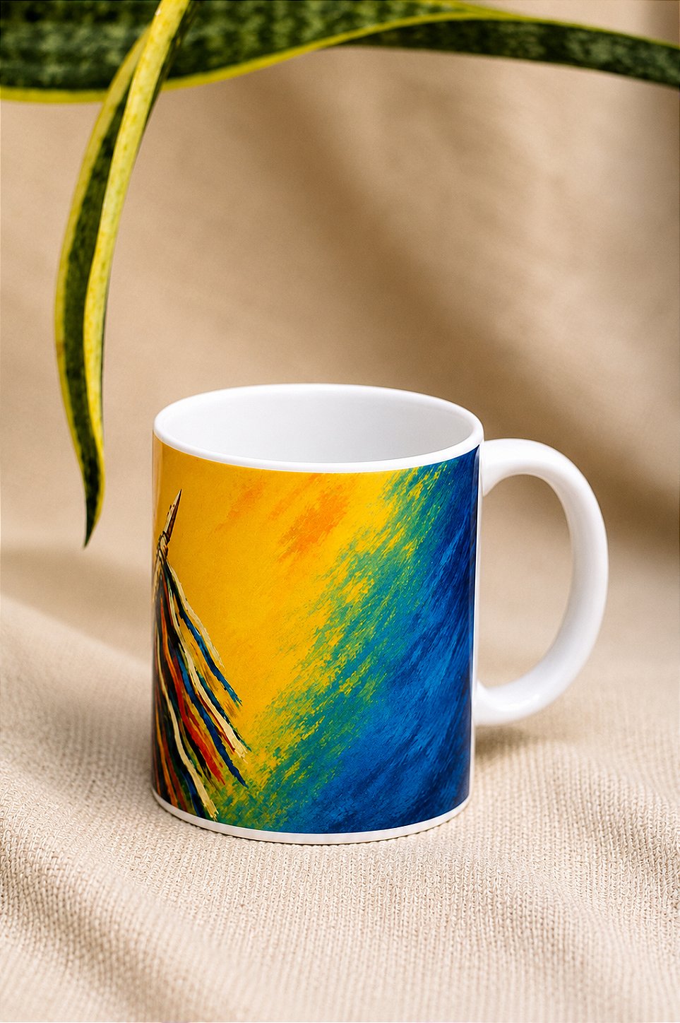 Caneca Cerâmica Caboclo de Lança 330 ml