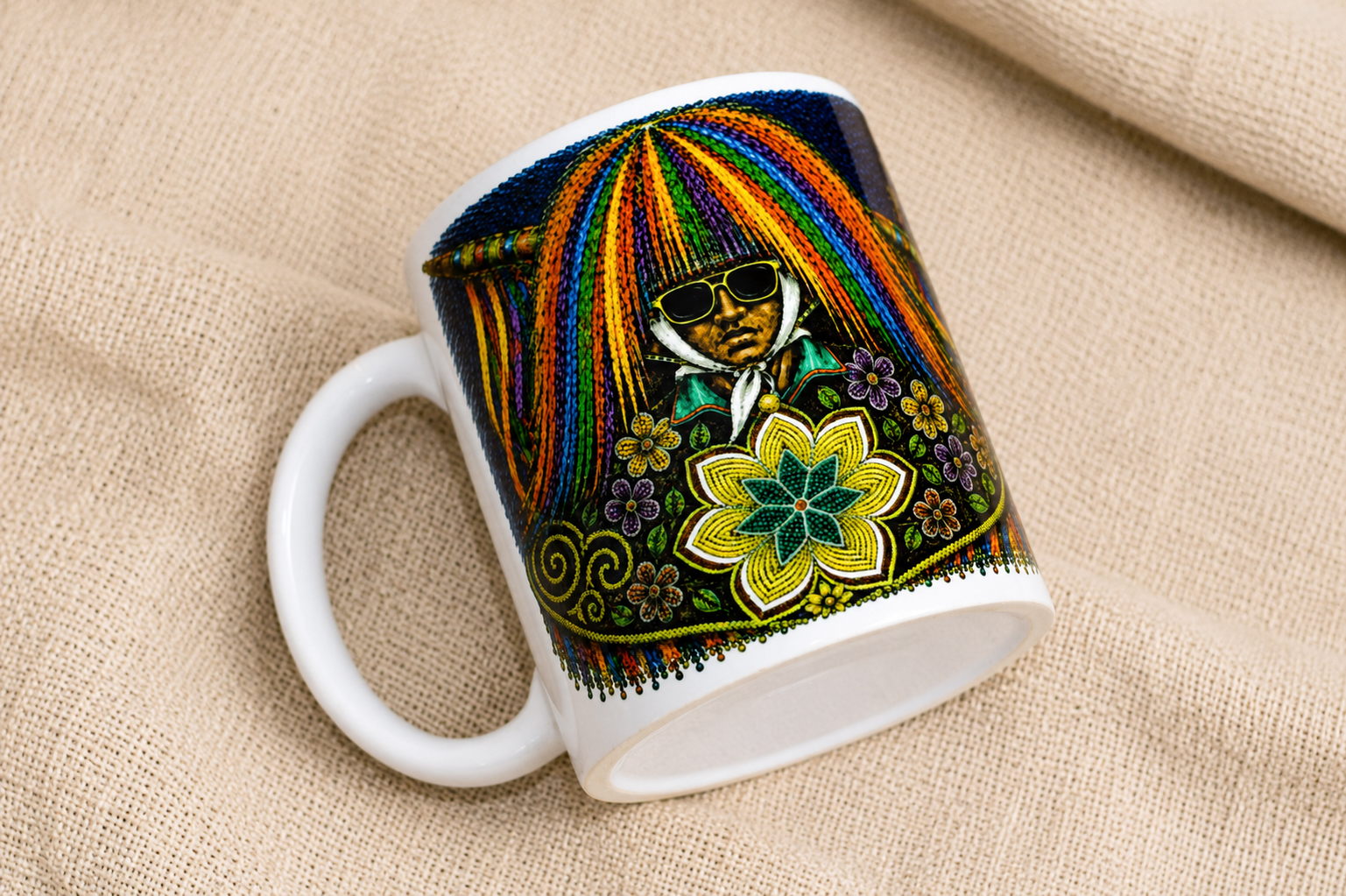 Caneca Caboclo de Lança Aquarela 330ml