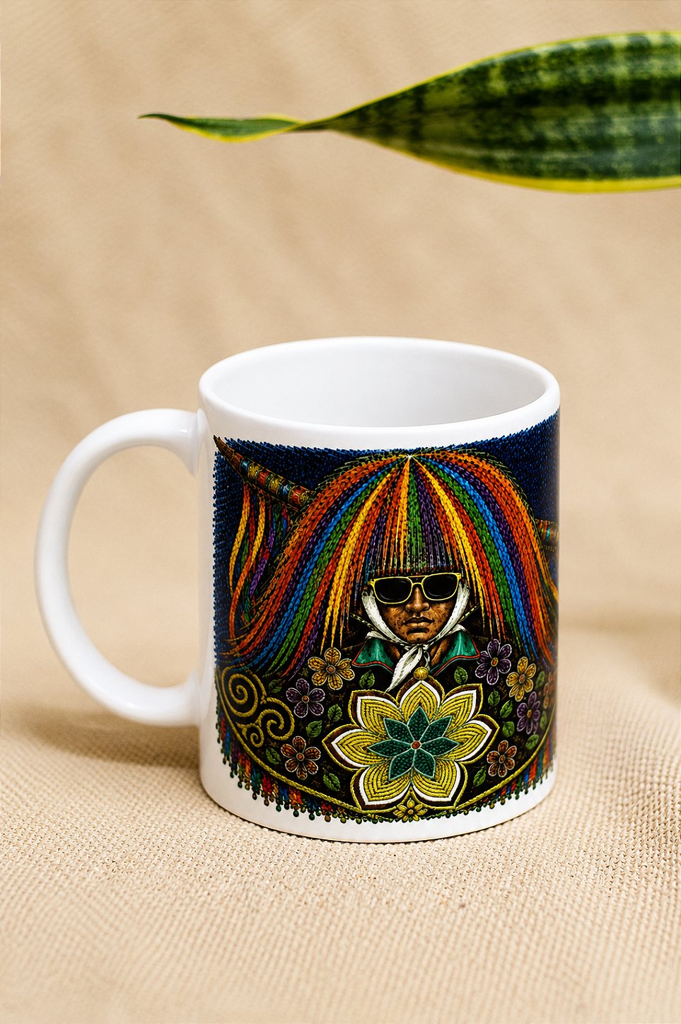 Caneca Caboclo de Lança Aquarela 330ml