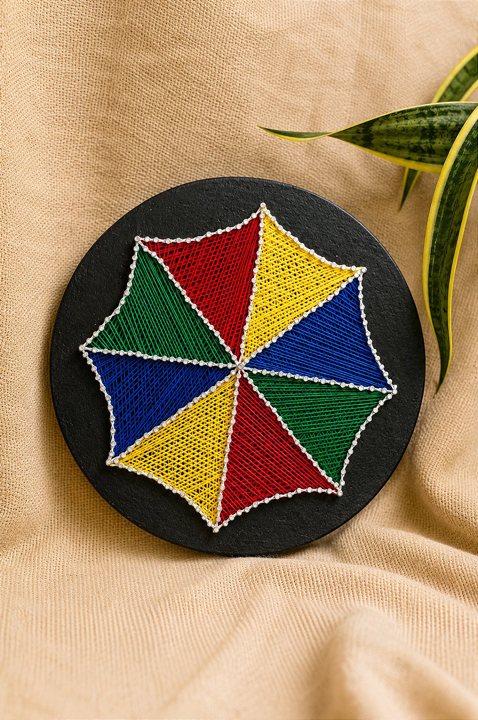 Quadro Sombrinha de Frevo em String Art