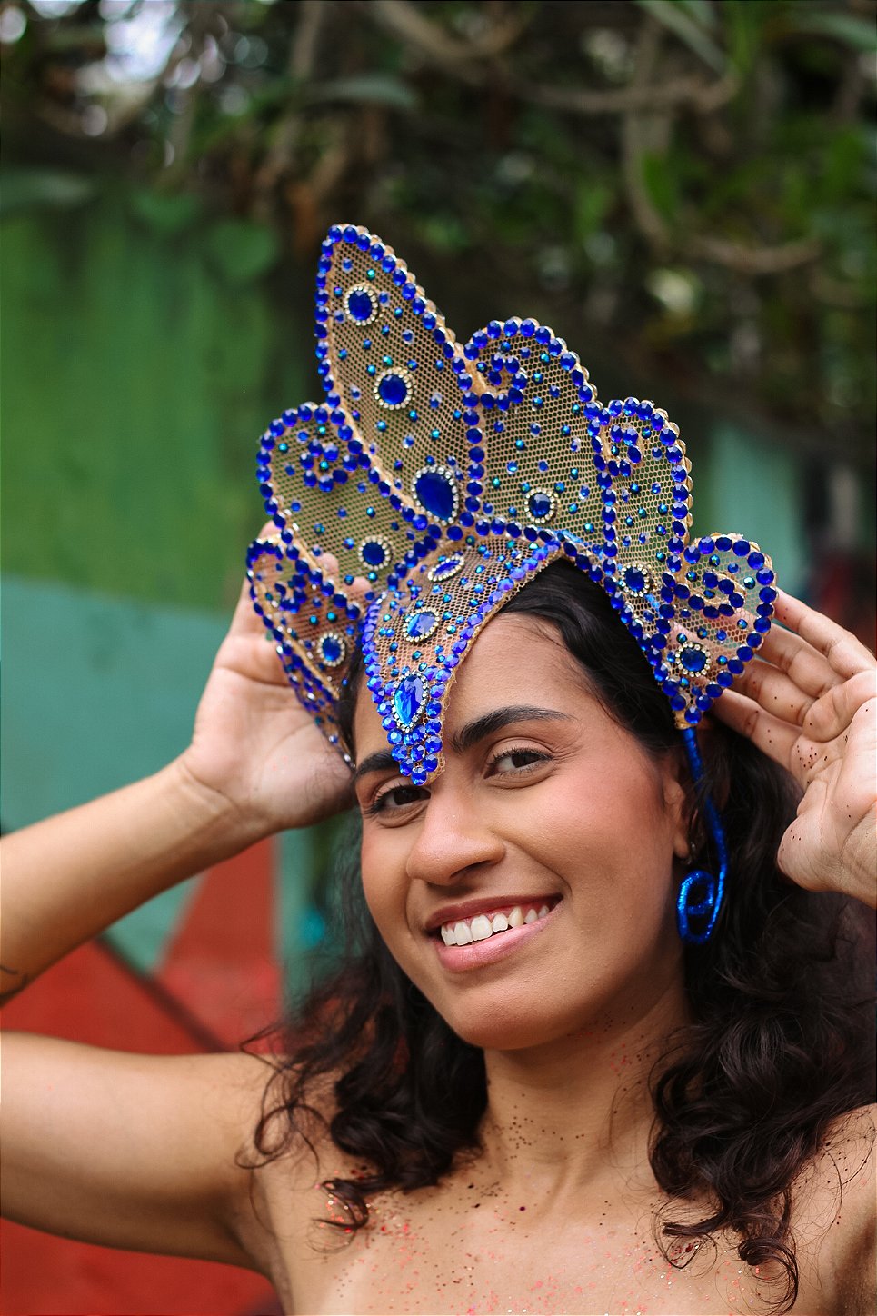 Adereço de Cabeça Majestade – Azul