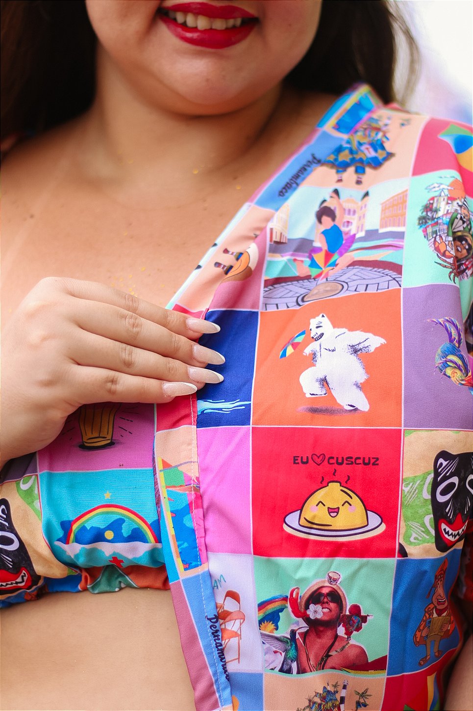 Conjunto Kimono + Top Pernambuco