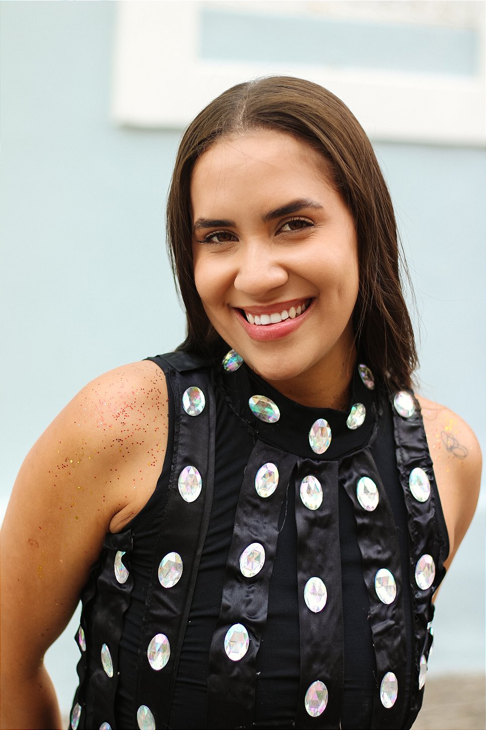 Body de Franjas com Pedrarias