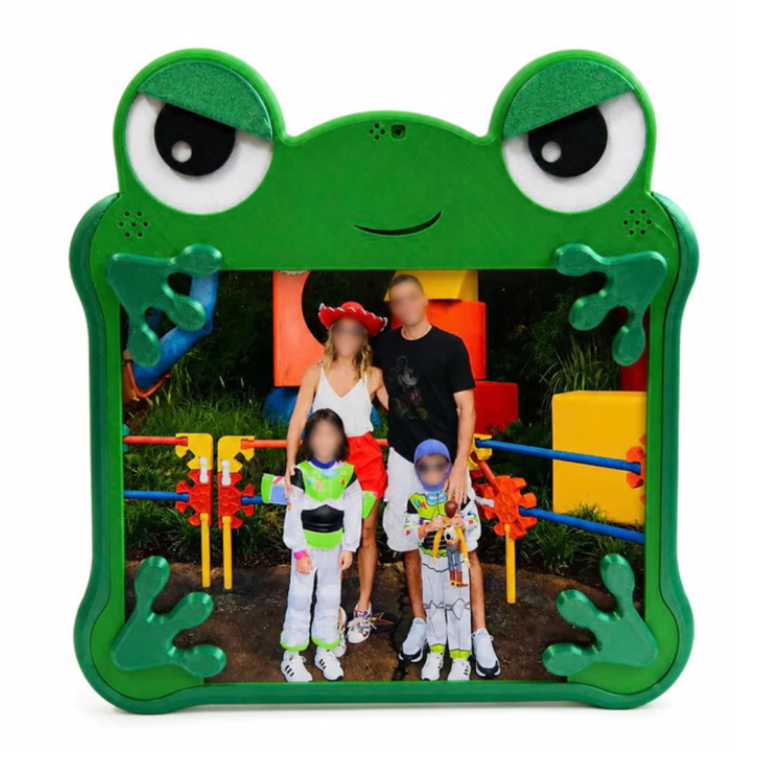 Porta Retrato LilyPad, Porta Foto Decorativo, Moldura para Fotos, Decoração,Sapinho Decorativo, Decoração Infantil, Presente Criativo