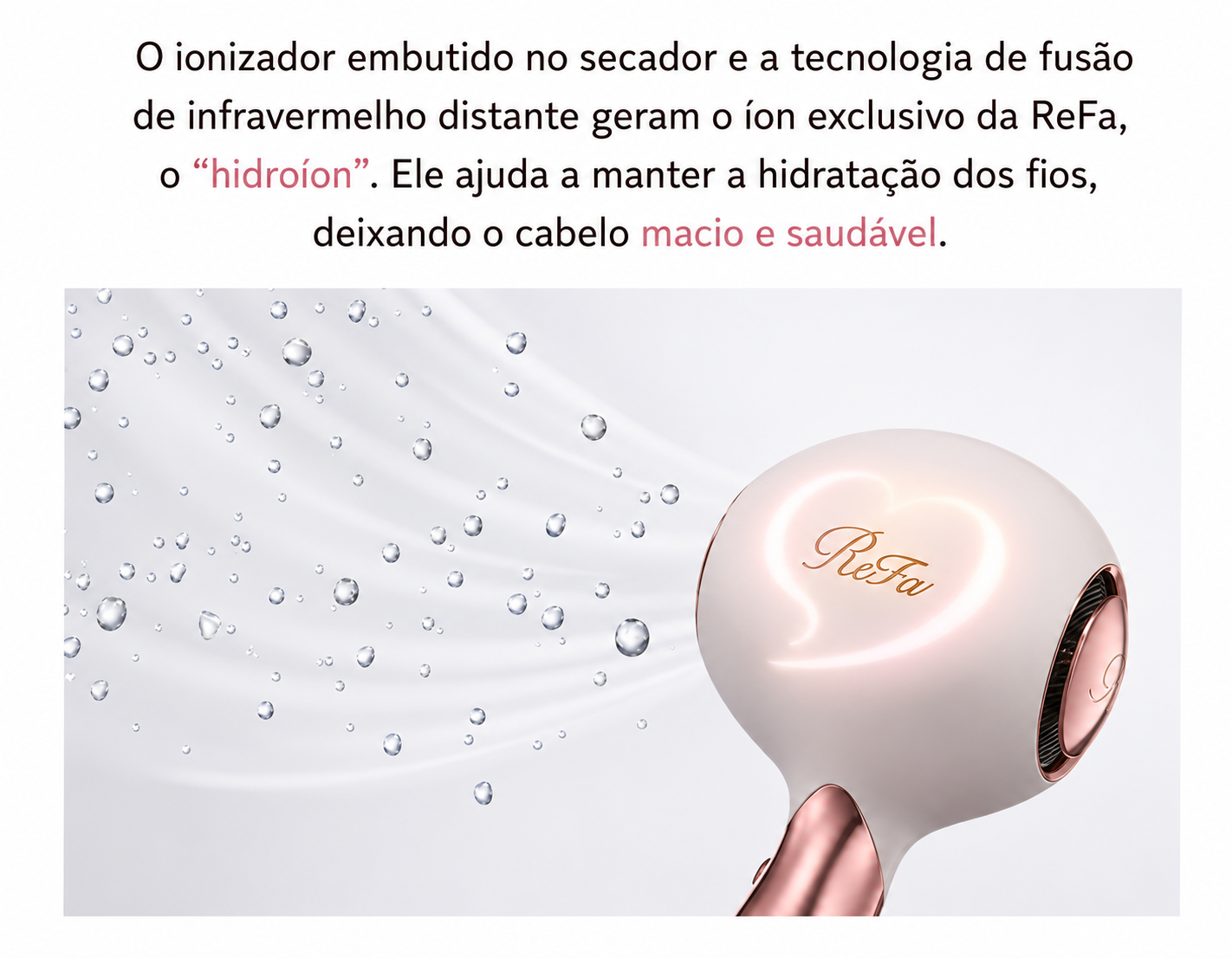 Secador ReFa Heart Dryer Air
