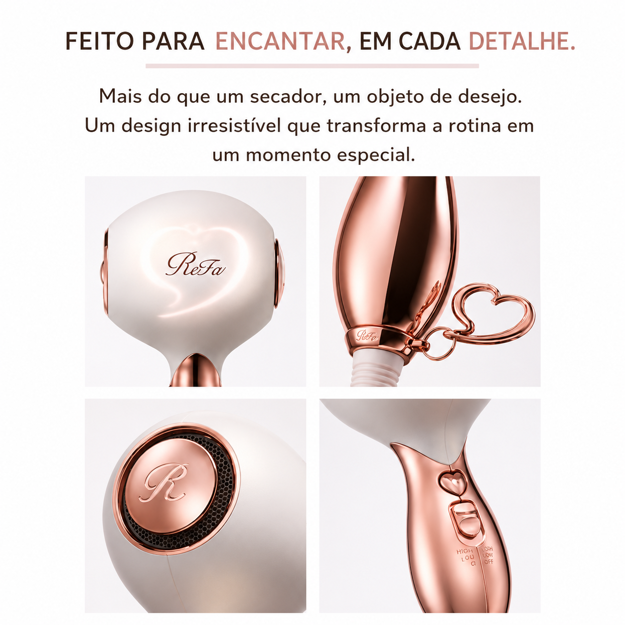 Secador ReFa Heart Dryer Air
