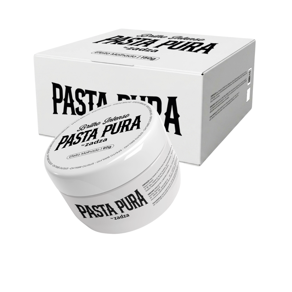 Pomada Modeladora 80g Pasta Pura Brilho Intenso by Zadza