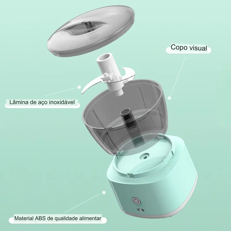 Mini Processador Triturador Elétrico De Alimentos – 250ML