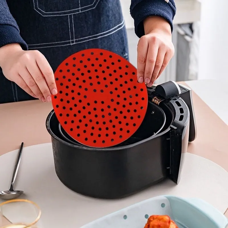 Tapete Protetor Silicone Redondo para Air Fryer