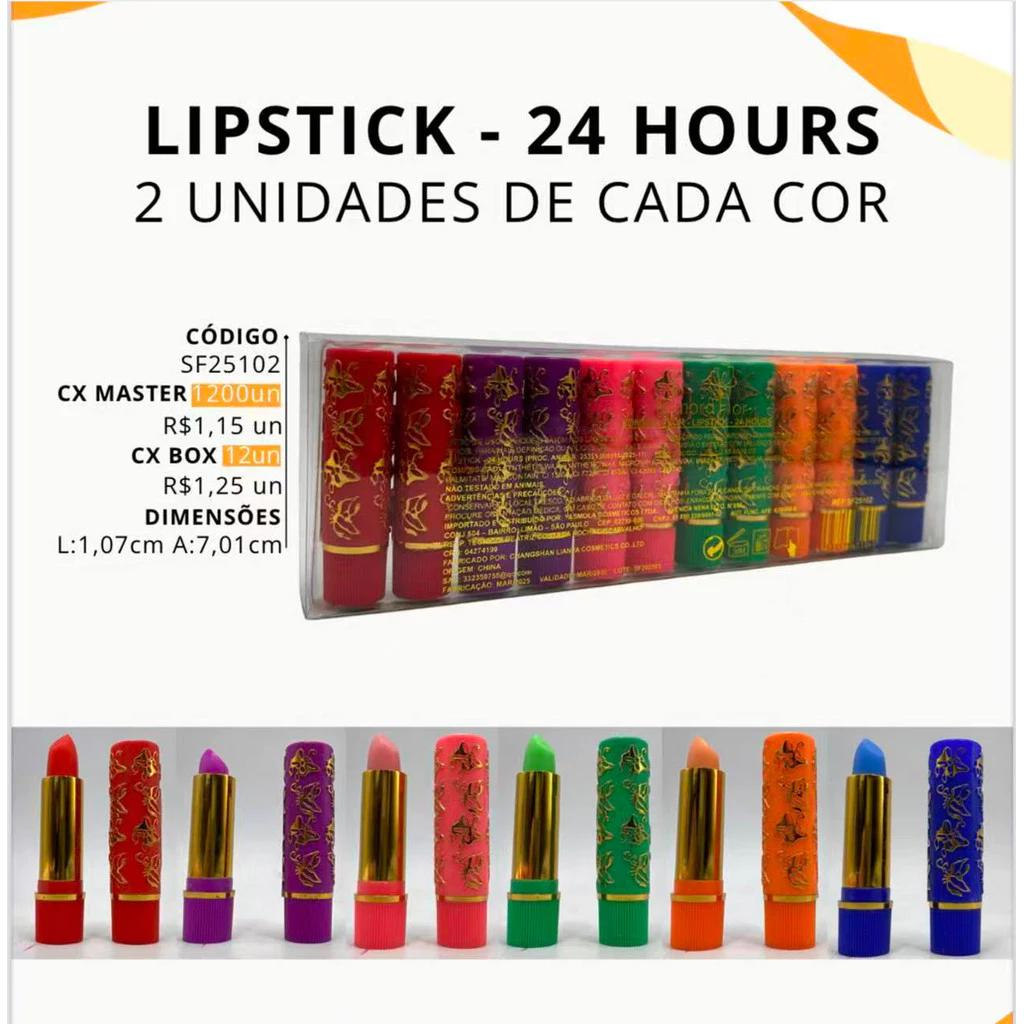 Batom Mágico Colorido Bella Femme Multicolorido