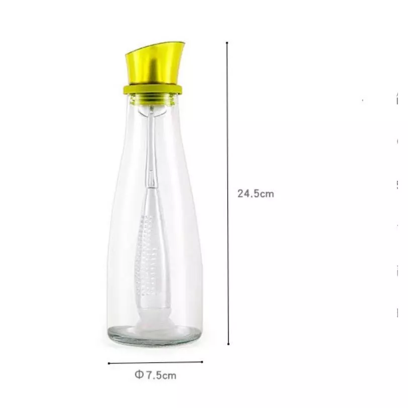 Porta Azeite Vidro 500ml com Divisória Temperos