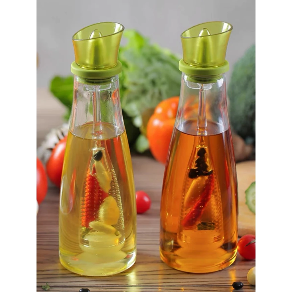 Porta Azeite Vidro 500ml com Divisória Temperos