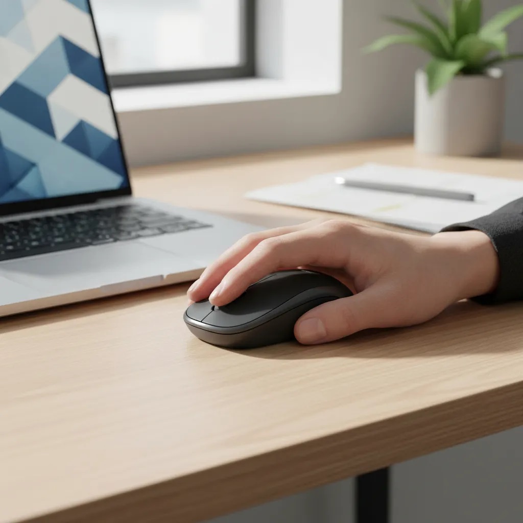 Mouse sem Fio Logitech M220 Silent Silencioso Preto 1000 DPI
