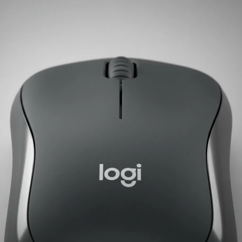 Mouse sem Fio Logitech M220 Silent Silencioso Preto 1000 DPI