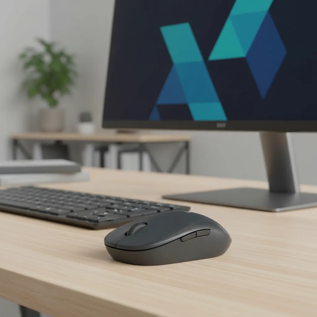 Mouse sem Fio Logitech M220 Silent Silencioso Preto 1000 DPI