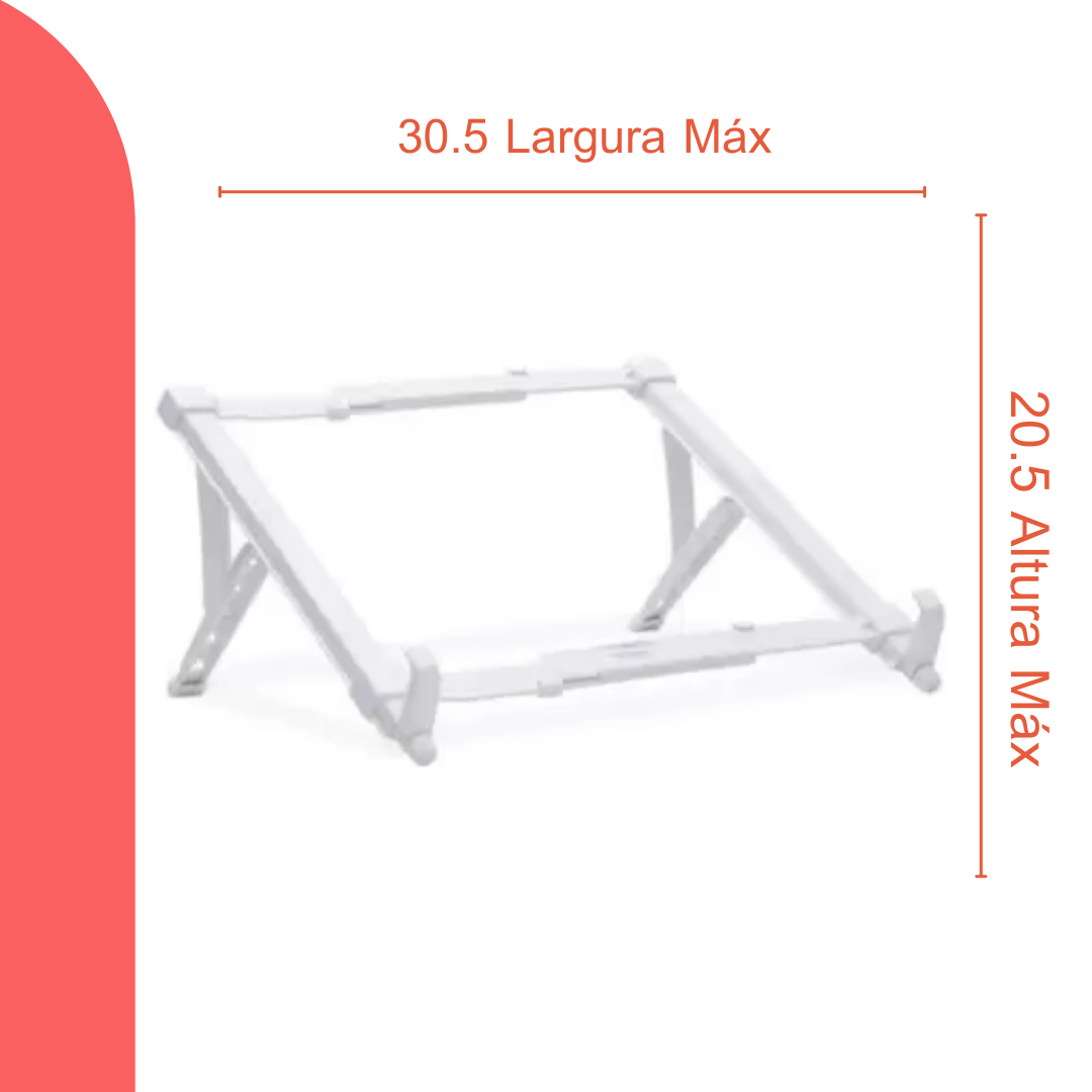 Suporte de Notebook Reliza Branco 6 regulagens