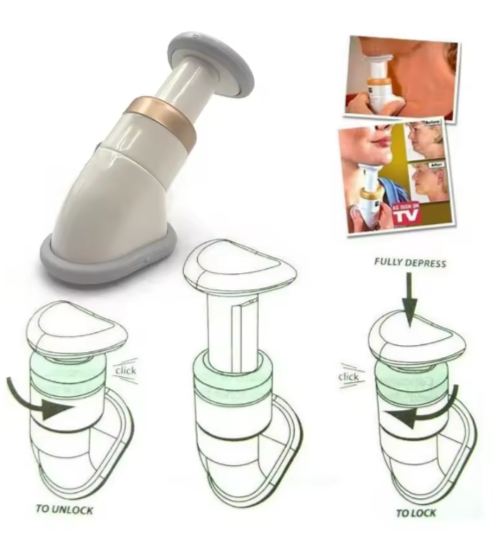 Massageador Redutor de Papada Queixo Duplo Gordura Exercício Facial Modela Afina