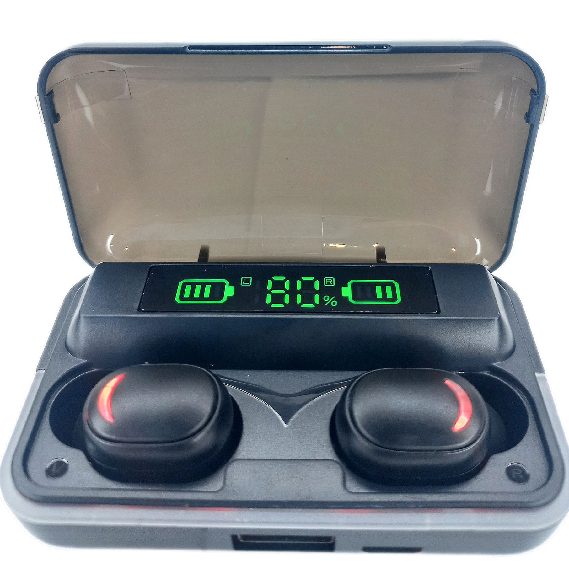 E10 fone de ouvido Bluetooth, estojo de carregamento sem fio original, IPX4 Wate