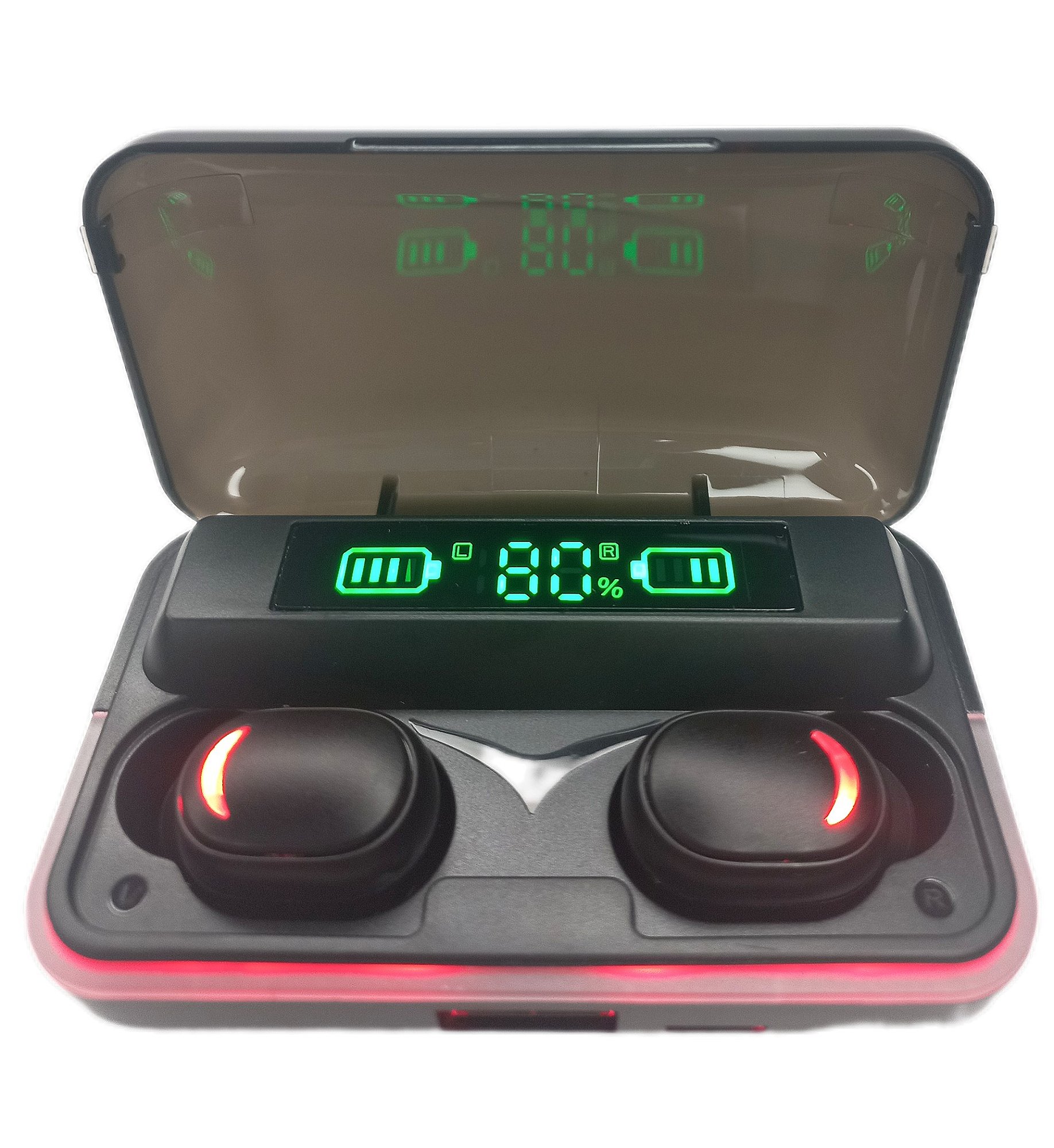 E10 fone de ouvido Bluetooth, estojo de carregamento sem fio original, IPX4 Wate
