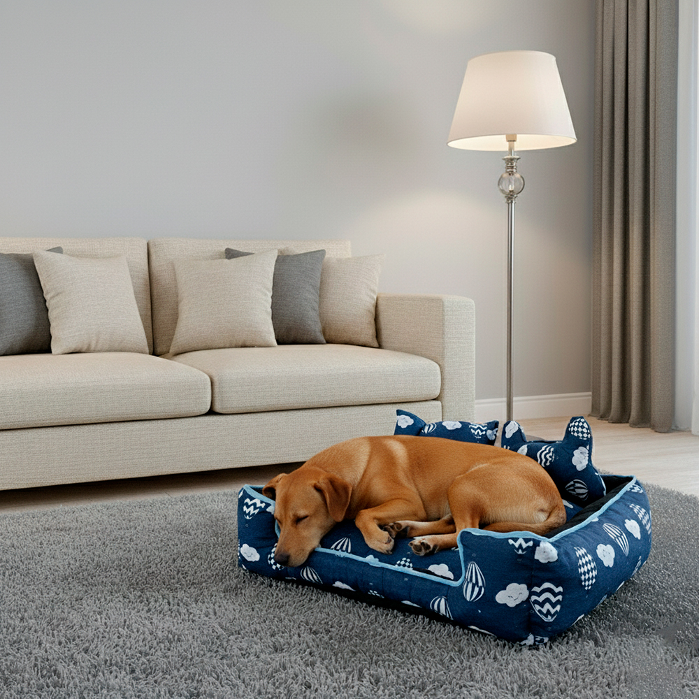 Cama Pet Onix Impermeável Pequena Cor:Nuvem