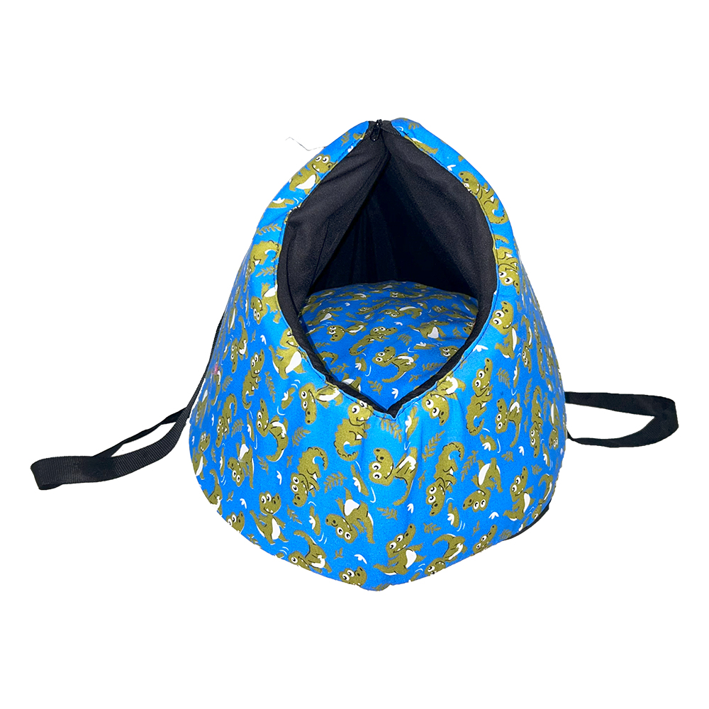 Kit Transporte Bolsa Colchonete Impermeável Top Cor:Dino Azul