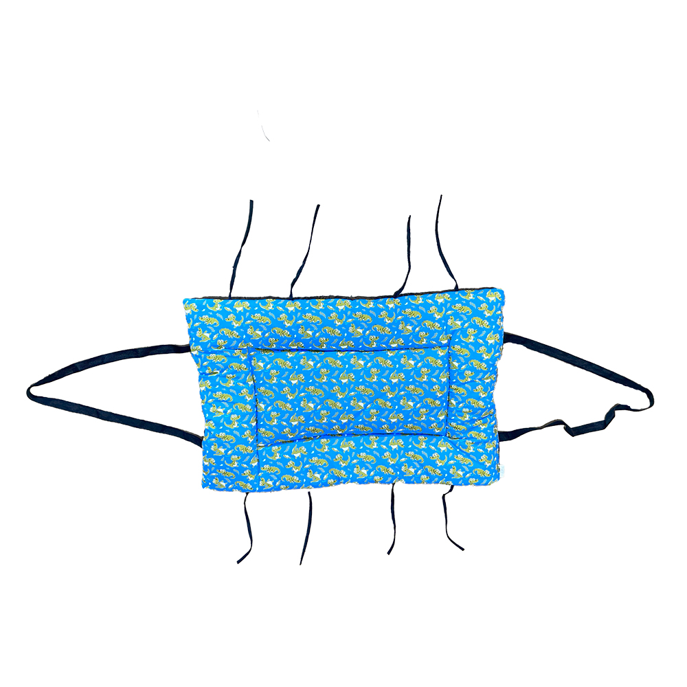 Kit Transporte Bolsa Colchonete Impermeável Top Cor:Dino Azul
