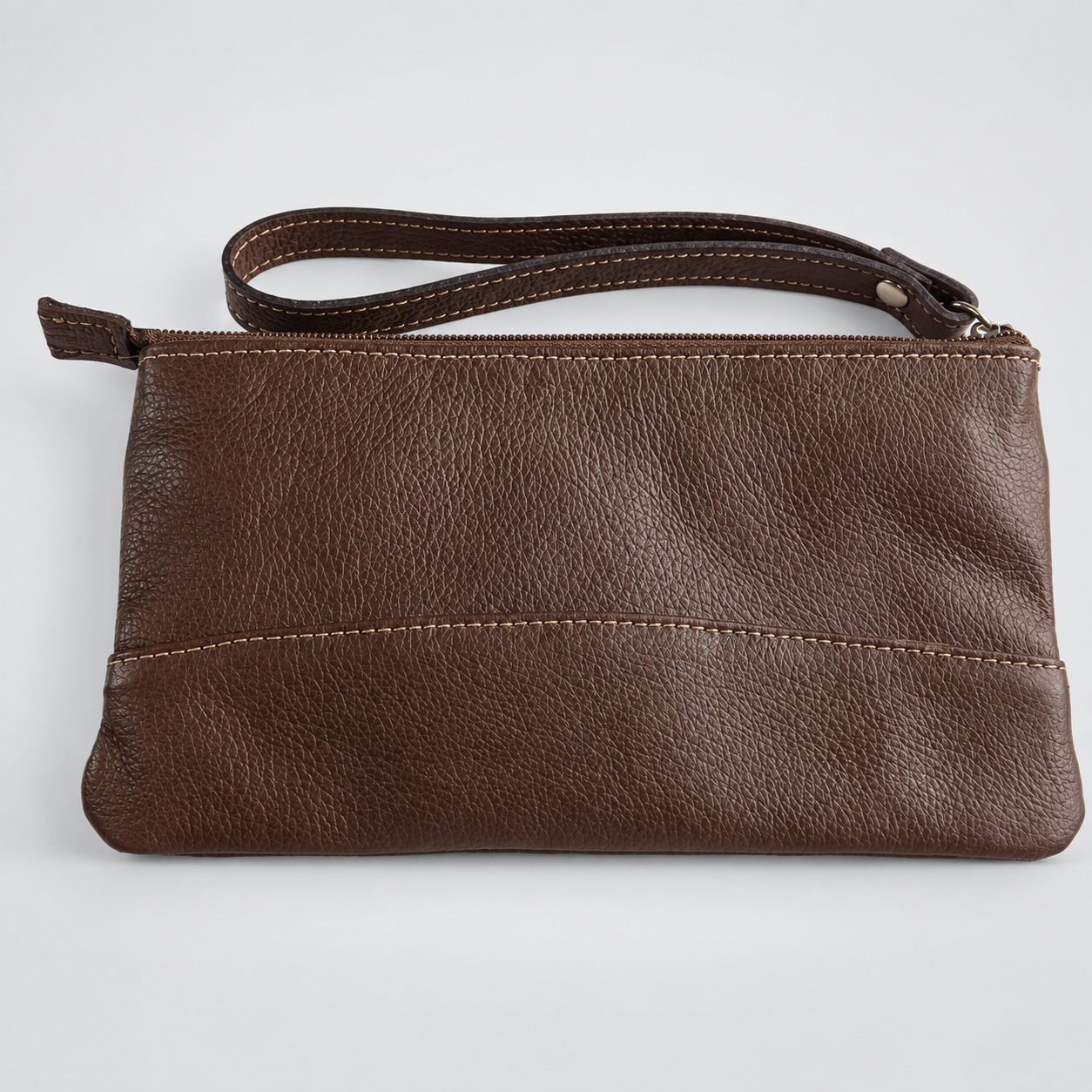 Bolsa de Mão Clutch em Couro Legítimo