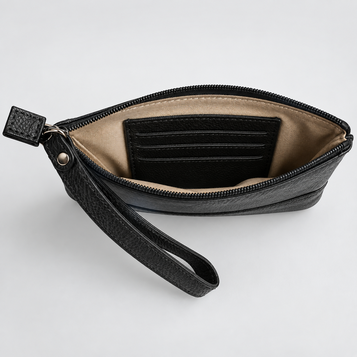 Bolsa de Mão Clutch em Couro Legítimo