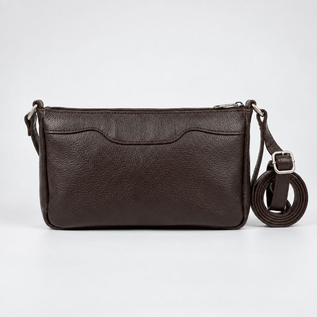 Bolsa Baguete Social em Couro Legítimo