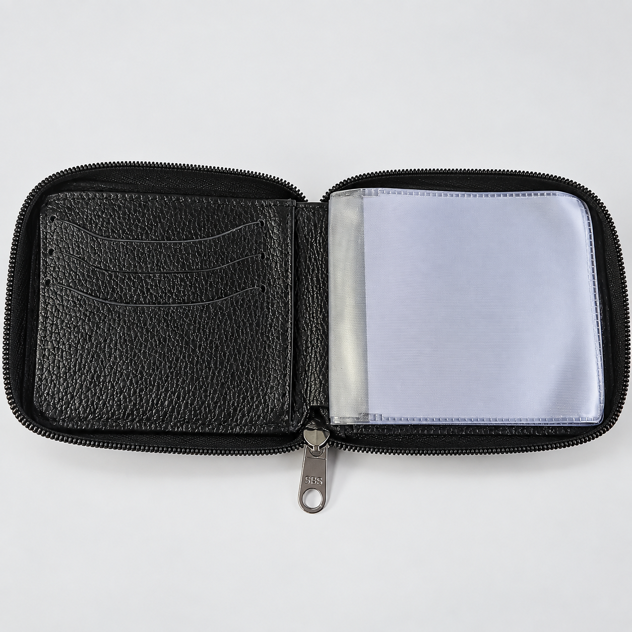 Carteira de Couro Masculina com Zíper