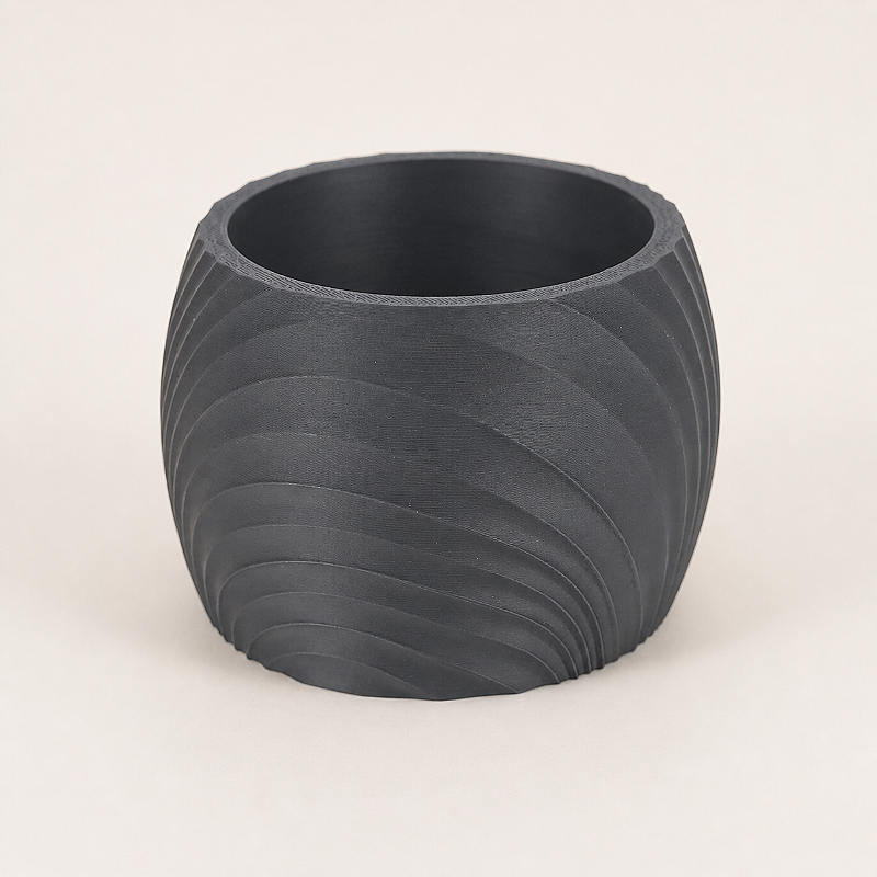 Solaris | Vaso Decorativo com Ondas Orgânicas Diagonais Criandê