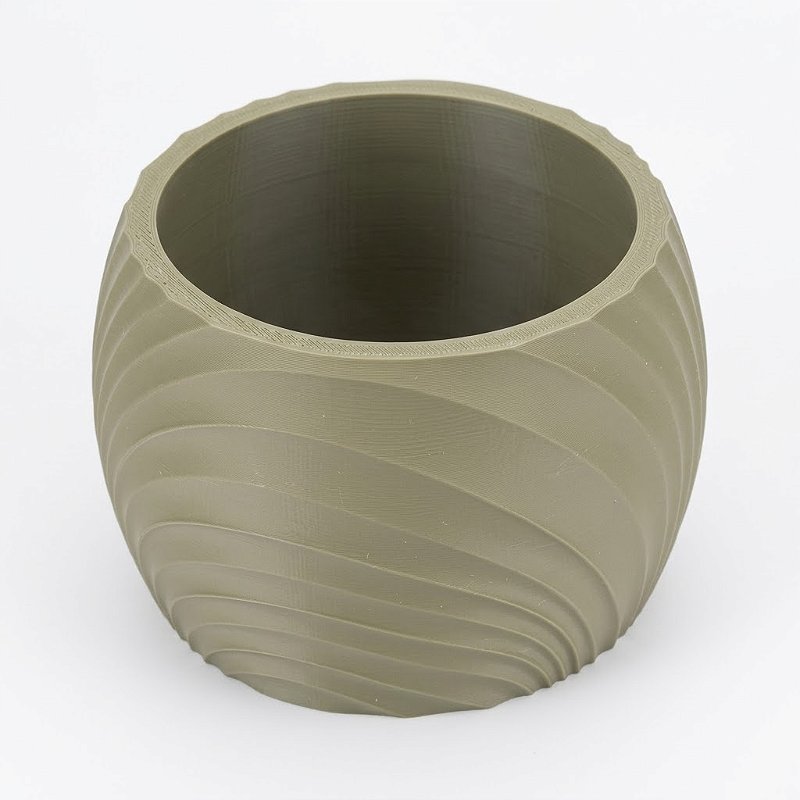 Solaris | Vaso Decorativo com Ondas Orgânicas Diagonais Criandê